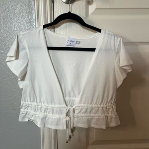 princess polly white tie top